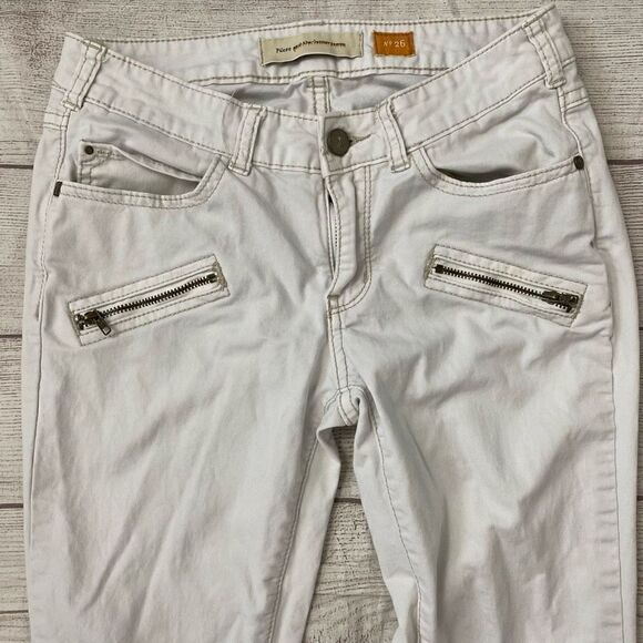 Pilcro and the letterpress Anthropologie women 26 crop low rise jeans - Picture 3 of 11